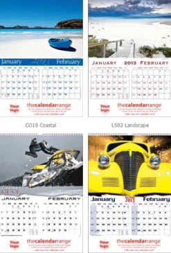 Branded 6 Leaf Wall Calendar