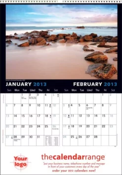 Custom Branded Wall Calendar Australian Scene