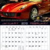 Custom Made Wall Calendar Sports Cars