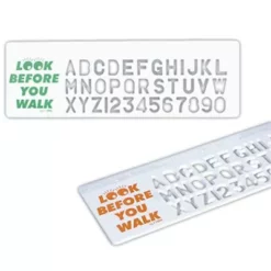 15cm White Stencil Ruler