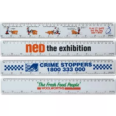 WHITE 30CM PREMIUM PLASTIC RULERS 1 WHITE 30CM PREMIUM PLASTIC RULERS