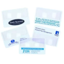CLEAR CREDIT CARD SIZE MAGNIFIER