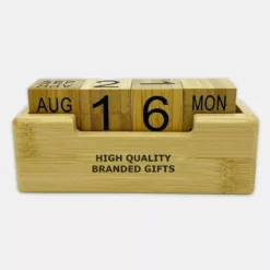 Logo Branded Perpetual Bamboo Calendars
