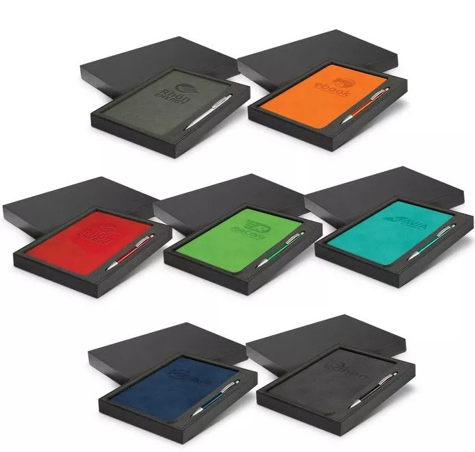 Logo Decorated Notebook And Pen Gift Sets - Image 2