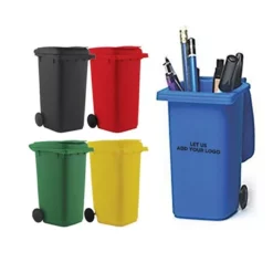 Logo Emblazoned Desktop Pen Holder Bins