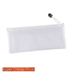 Mesh Pencil Cases Branded -gifts sale shop mesh pencil cases branded white