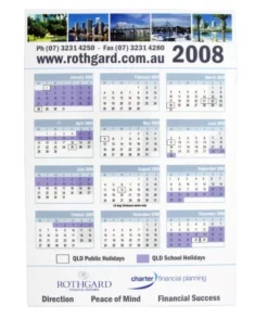 Promotional Item Magnetic Tab Calendars