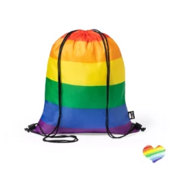 Rainbow Coloured Recycled Tote Bags