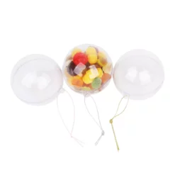 Round Plastic Festive Ornaments