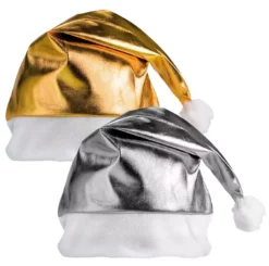 Shiny Logo Emblazoned Xmas Hats