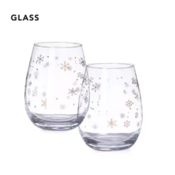 Snowflakes Glasses Set Of 2