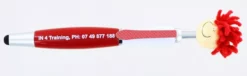 Kids Promotional Pen Mop Toppers -gifts sale shop training moptop branded pen red