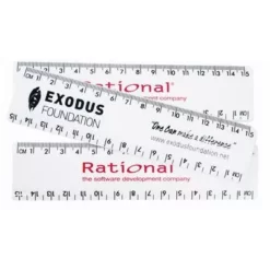 Aust Made 15cm Rulers -gifts sale shop white promo 15cm rulers 1904